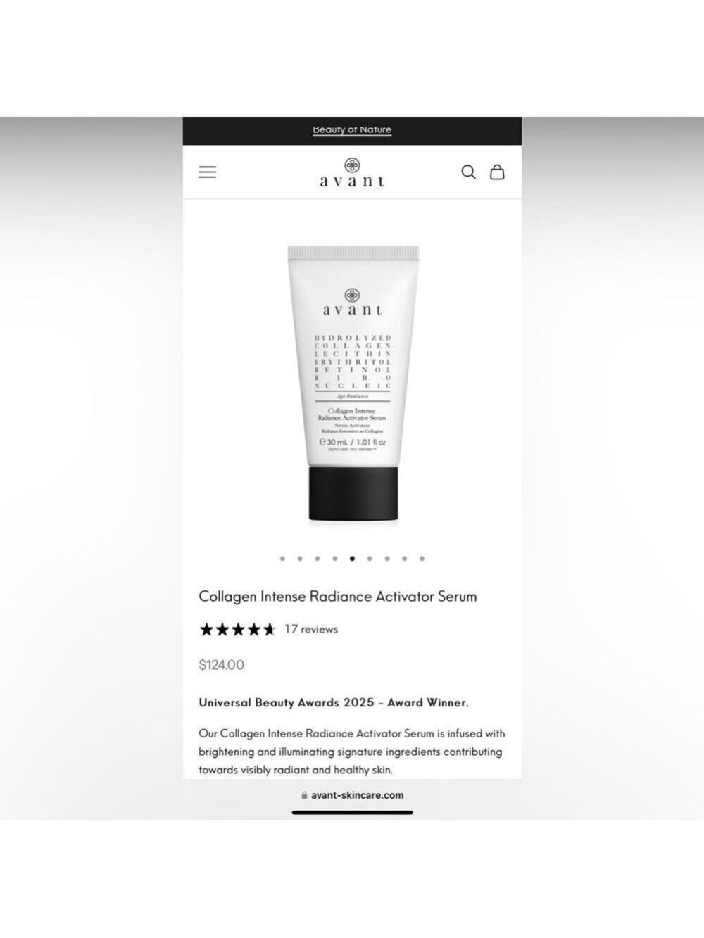 Avanti Collagen Lecithin Erythritol Retinol Ribonucleic Serum - Picture 2 of 8